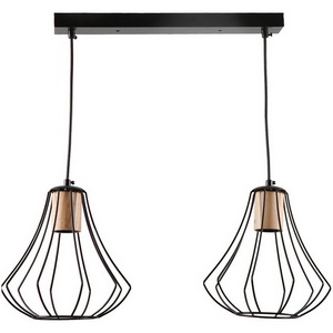 Изображение товара Подвесной светильник Imex MD.9050-2-P-BK+WOOD