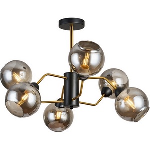 Изображение товара Потолочная люстра на штанге Imex MD.9083-6-S-BK+COP шарики