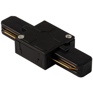 Изображение товара Соединитель «I» для однофазного шинопровода 220V для монтажа на поверхность Imex TR-I BK