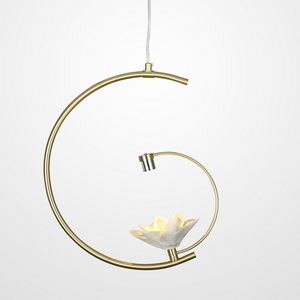 Изображение товара Подвесной светодиодный светильник Magnolia 1 Flower Imperiumloft Magnolia01 (101770-26) с цветами