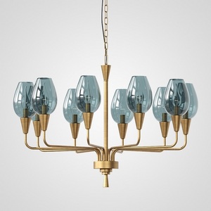 Изображение товара Подвесная дизайнерская люстра Viola 10 синий ImperiumLoft Viola01 (102199-26)