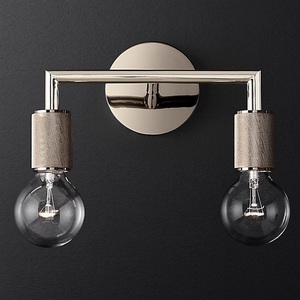 Изображение товара Бра Rh Utilitaire Double Sconce Silver ImperiumLoft 44,556 (123265-22)
