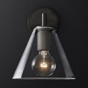 Изображение товара Бра Rh Utilitaire Funnel Shade Single Sconce Black ImperiumLoft 44,543 (123269-22)