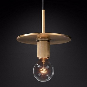 Изображение товара Подвесной светильник Rh Utilitaire Disk Shade Pendant Brass ImperiumLoft 40,2342 (123643-22)