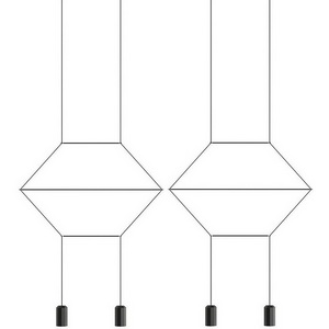 Изображение товара Подвесной светильник LED Via Wireflow Polyhedral 4 Lineal Pendant Light By ImperiumLoft Via01 144326-22