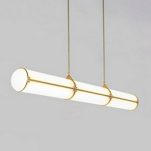 Изображение товара Подвесной линейный светильник LED (люстра) Roll And Hill Endless Straight L128 Brass ImperiumLoft 40,2736 (148206-22)