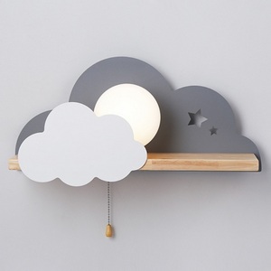 Изображение товара Бра для детской с полкой Серое Облако Wall Lamp Gray Cloud By ImperiumLoft 44.899-0 156715-22