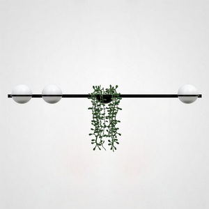 Изображение товара Настенный светильник светодиодный Palma Wall Lamp 3 Шара + 1 Вазон Горизонтальная ImperiumLoft 22,93726 (168498-22)