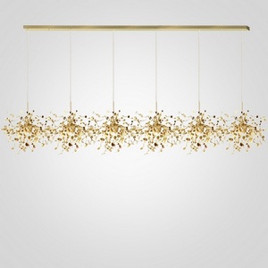 Изображение товара Подвесной светильник (люстра) Tezani Argent Suspension Linear Gold 6L 210 ImperiumLoft 40.2060-6 (177956-22)