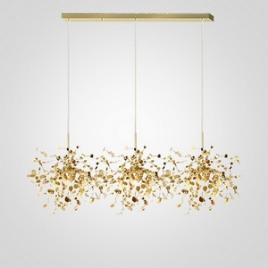 Изображение товара Подвесной светильник (люстра) Tezani Argent Suspension Linear Gold 3 L110 ImperiumLoft 40.2060-3 (177957-22)
