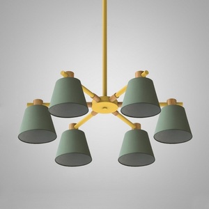 Изображение товара Потолочная люстра на штанге Natura A Green 6 ImperiumLoft Naturaag01 (177993-26)