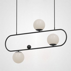 Изображение товара Подвесной реечный светильник Hoop L90 черный ImperiumLoft Hoop L (178061-26) в форме шара