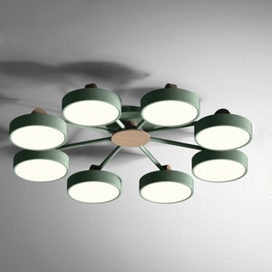 Изображение товара Потолочная LED люстра с ПДУ Move 8 Green Imperiumloft Move_01 (178258-26)