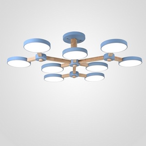 Изображение товара Потолочная люстра на штанге LED TURNA Голубой ImperiumLoft Turna-X01 (178302-26, Умный дом, WiFi, голосовое управление)