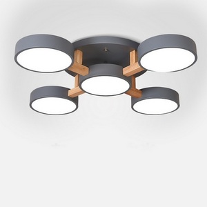 Изображение товара Люстра led с 5 плафонами с ПДУ Joist 5 Gray Imperiumloft Joist01 (178329-26)