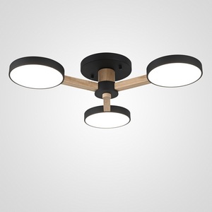 Изображение товара Люстра потолочная накладная на 3 лампы LED на штанге Turna 3 Black By ImperiumLoft Turna01 (Умный дом, Алиса) 178331-26