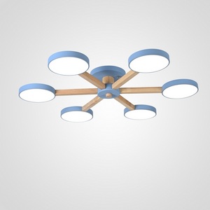 Изображение товара Потолочная люстра LED на штанге с пультом Turna 6 Blue By ImperiumLoft Turna01 (Умный дом, Алиса) 178338-26