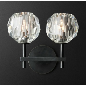 Изображение товара Бра Rh Boule De Cristal Double Sconce Brass черный ImperiumLoft 44,233 (178385-22) шарики