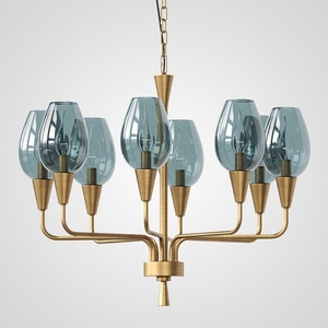 Изображение товара Подвесная дизайнерская люстра Viola 8 синий ImperiumLoft Viola01 (179884-26)