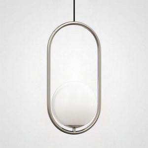 Изображение товара Подвесной светильник Matthew Mccormick Hoop 40 Silver Mila Pendant ImperiumLoft Hoop-B01 (179965-22) в форме шара