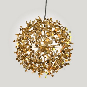 Изображение товара Подвесная люстра для гостиной высотой 50 см Tezani Argent Suspension Pendant Lamp 85 Gold D50 ImperiumLoft 75741-22 (186184-22)