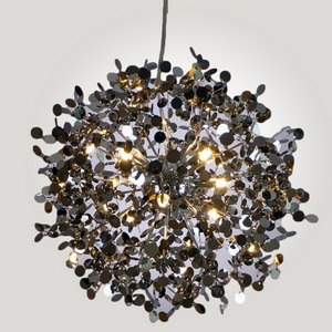 Изображение товара Подвесная люстра для гостиной высотой 50 см Tezani Argent Suspension Pendant Lamp 85 Chromium D50 ImperiumLoft 75741-22 (186190-22)