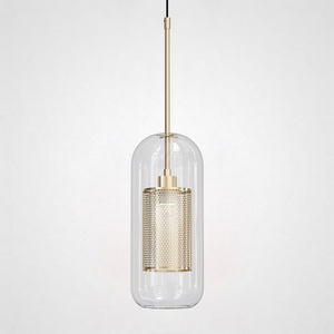 Изображение товара Подвесной светильник Catch F Cylinder Brass D12 ImperiumLoft Catch-F01 (186715-26)