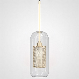 Изображение товара Подвесной светильник Catch F Cylinder Brass D15 ImperiumLoft Catch-F01 (186719-26)