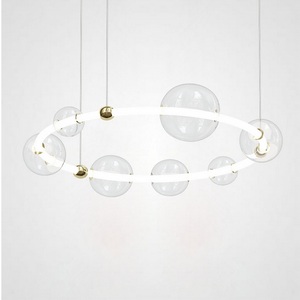 Изображение товара Люстра led для спальни светодиодная с бусинами Sessa Ring D94 ImperiumLoft Sessa-Ring01 (195005-23)