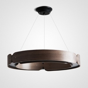 Изображение товара Подвесной кольцевой светильник LED Range 1 D70 Black Walnut ImperiumLoft Range01 (195534-26)