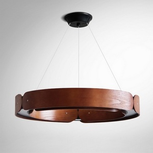 Изображение товара Подвесной светодиодный светильник с пультом Range 1 D55 Red Wood ImperiumLoft Range01 (Умный дом, WiFi)
