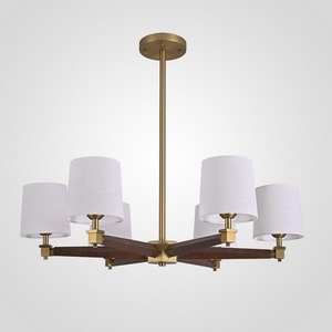 Изображение товара Потолочная люстра на штанге Jorgenson D85 White/Dark Wood By ImperiumLoft Stavra01 203574-26