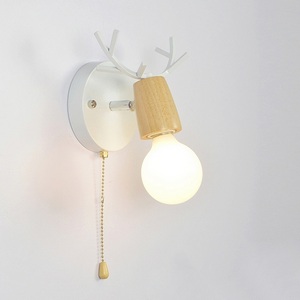 Изображение товара Бра с рожками Deer A Switch White/Light Wood ImperiumLoft Deer01 (204237-26)