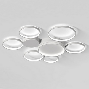 Изображение товара Потолочная LED люстра в виде колец Twine 7 Rings White ImperiumLoft Twine01 (204609-26)