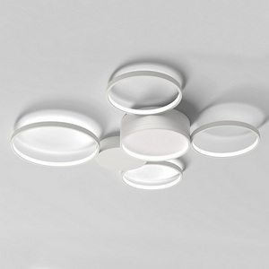 Изображение товара Люстра led с 5 плафонами в виде колец Twine 5 Rings White ImperiumLoft Twine01 (204615-26)