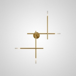 Изображение товара Настенное бра асимметричное Traverse Wall Gold H83 ImperiumLoft Traverse-Wall01 (207739-26)