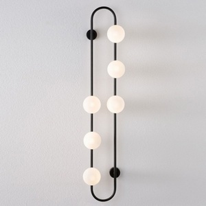 Изображение товара Настенное бра из бусин Hoop Wall H115 Black ImperiumLoft Hoop-Wall01 (213737-26)