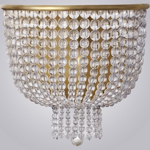 Изображение товара Настенный светильник Jacqueline White Sconce Brass ImperiumLoft 44,444 (219343-22) с подвесками