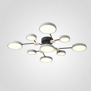 Изображение товара Потолочная светодиодная люстра с пультом управления на штанге Gamma D98 Grey Imperiumloft Gamma01 (223766-23)