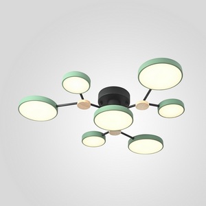 Изображение товара Потолочная светодиодная люстра с пультом управления на штанге Gamma D88 Green Imperiumloft Gamma01 (223771-23)