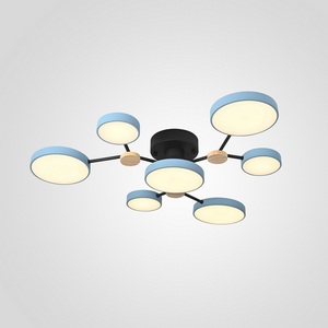 Изображение товара Потолочная светодиодная люстра с пультом управления на штанге Gamma D88 Blue Imperiumloft Gamma01 (223774-23)