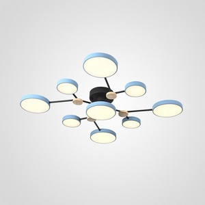 Изображение товара Потолочная светодиодная люстра с пультом управления на штанге Gamma D98 Blue Imperiumloft Gamma01 (223775-23)