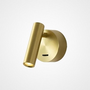 Изображение товара Настенный светильник LED с выключателем RUN Brass ImperiumLoft Run01 (227224-23)