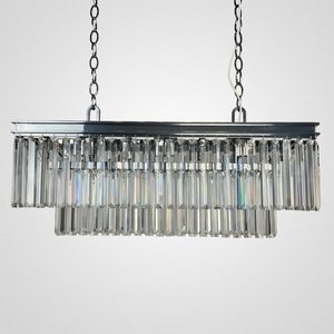 Изображение товара Подвесная люстра Rh 1920S Odeon Clear Glass Fringe Chrome ImperiumLoft 40,1536 (228792-22)