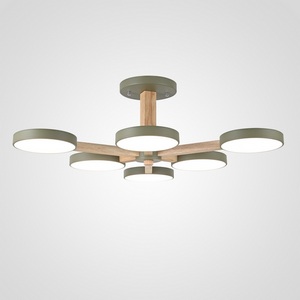 Изображение товара Потолочная люстра LED на штанге Turna L6 Khaki By ImperiumLoft Turna-B01 (Умный дом, Алиса) 228860-26