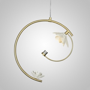 Изображение товара Подвесной светодиодный светильник Magnolia 2 Flower Imperiumloft Magnolia01 (228975-26) с цветами