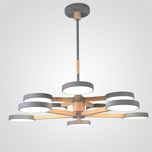 Изображение товара Потолочная люстра на штанге LED TURNA DBL L10 Gray ImperiumLoft Turna-Dbl01 (229088-26, Умный дом, WiFi, голосовое управление)