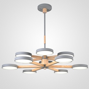 Изображение товара Потолочная люстра LED на штанге Turna Dbl L12 Gray By ImperiumLoft Turna-Dbl01 (Умный дом) 229089-26