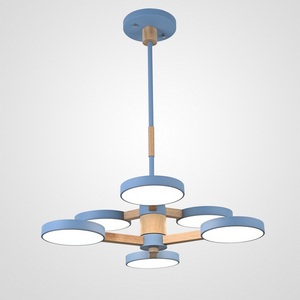 Изображение товара Потолочная люстра LED на штанге Turna Dbl L6 Blue By ImperiumLoft Turna-Dbl01 (Умный дом, Алиса) 229090-26