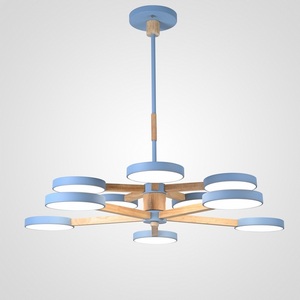 Изображение товара Потолочная люстра на штанге LED TURNA DBL L10 Blue ImperiumLoft Turna-Dbl01 (229091-26, Умный дом, WiFi, голосовое управление)